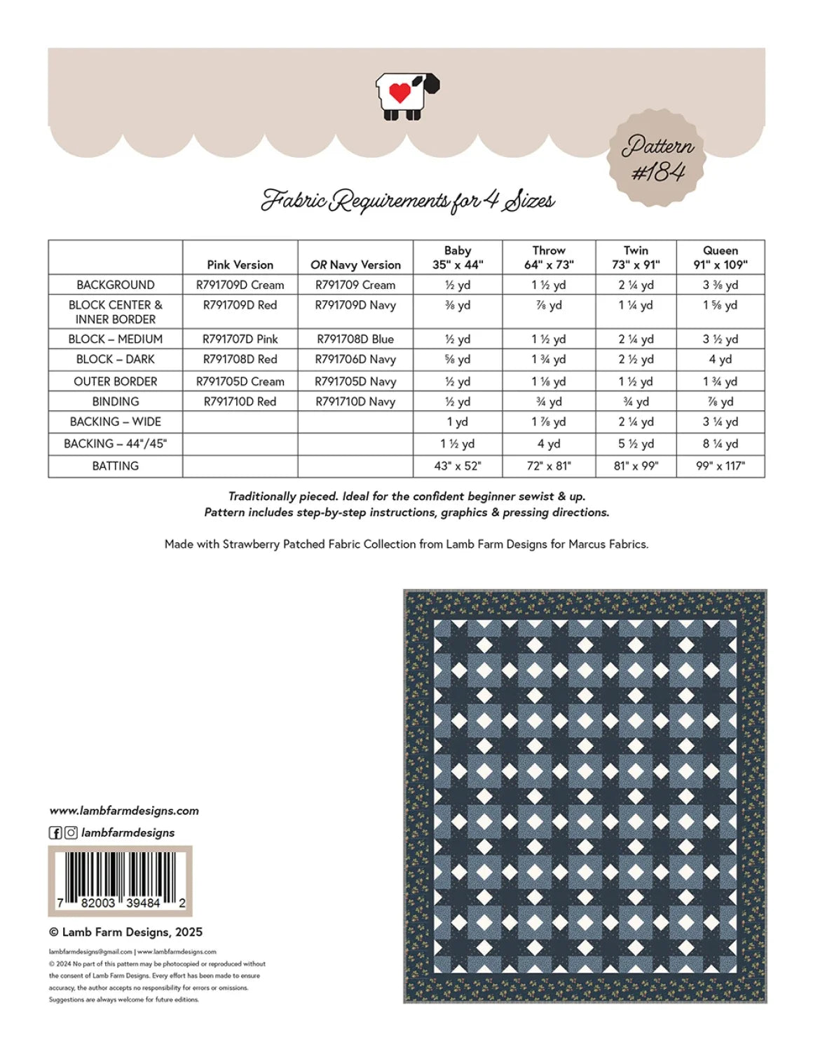 Gingham Quilt Pattern