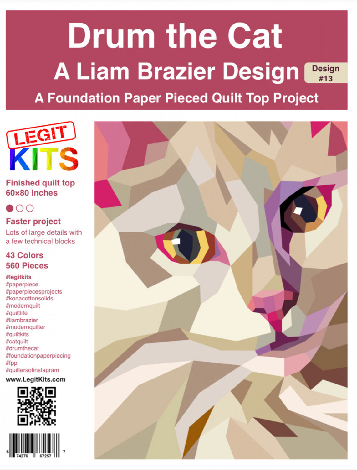 Drum the Cat Quilt Pattern