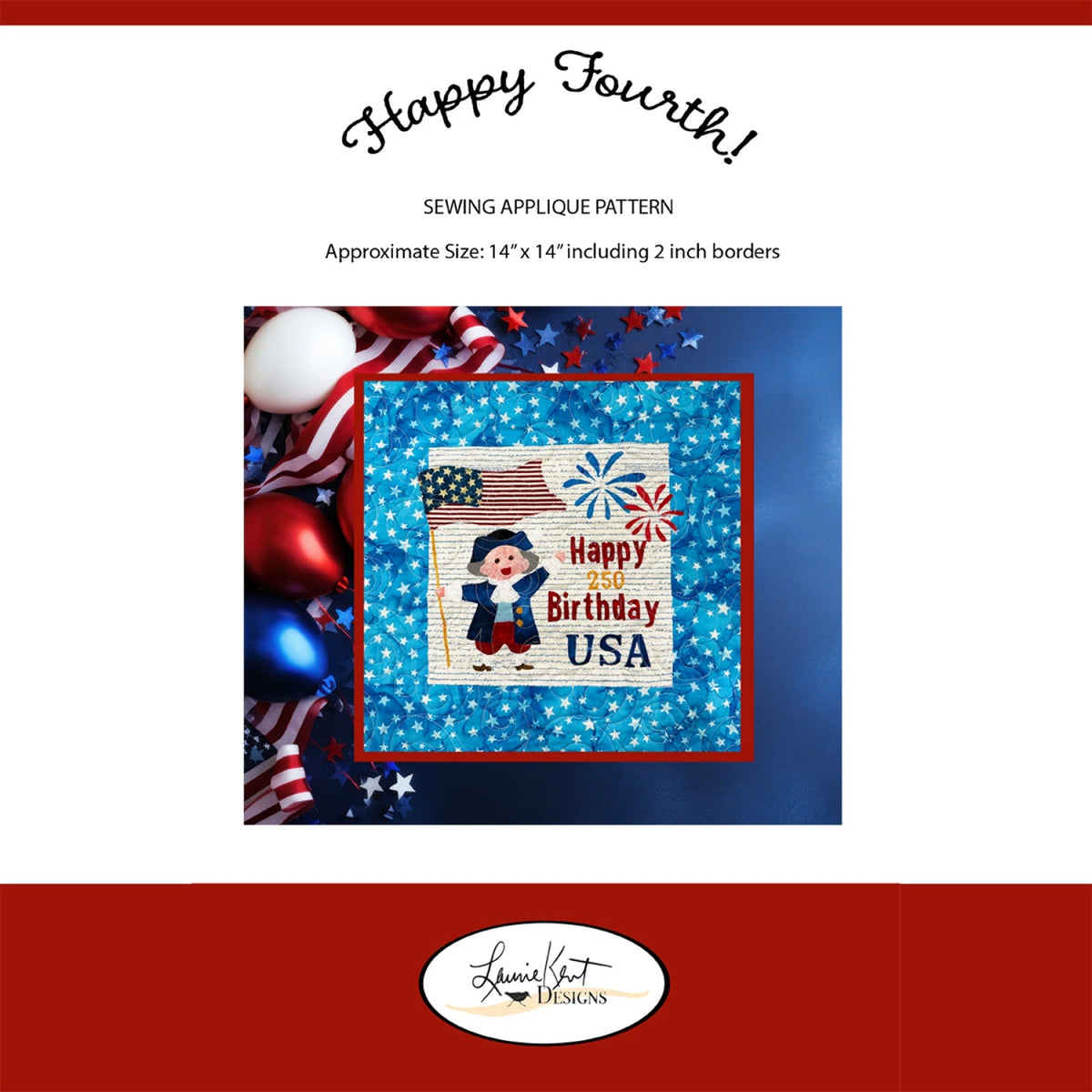 Happy 4th! Sewing Applique Pattern Quilt Pattern