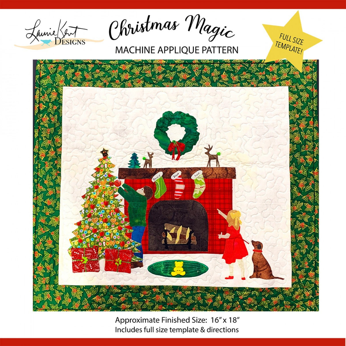 Christmas Magic Applique Quilt Pattern