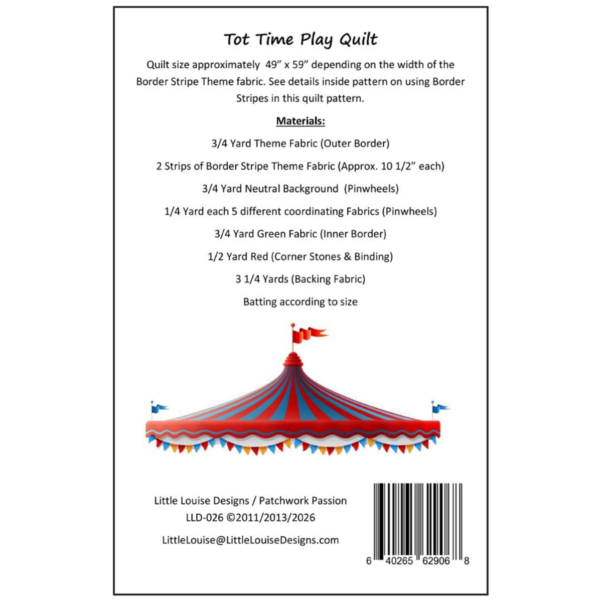 Tot Time Play Quilt Quilt Pattern