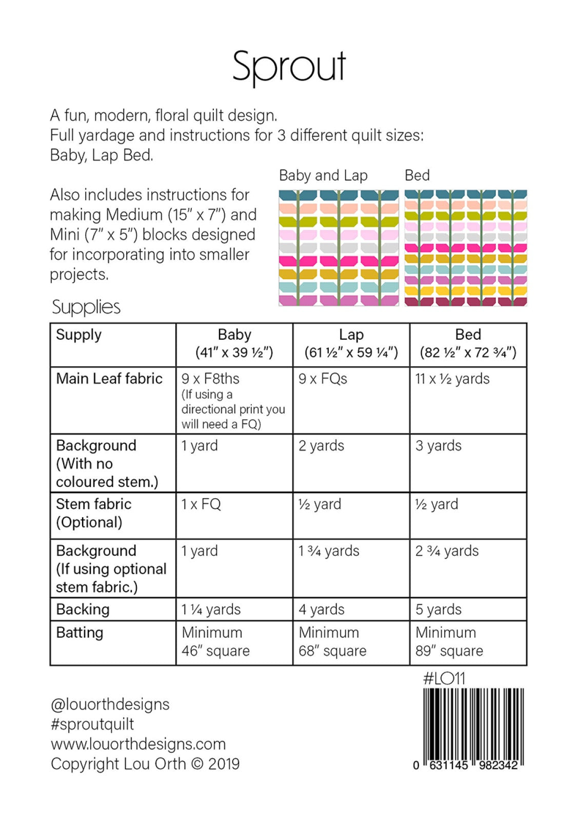 Sprout Quilt Quilt Pattern