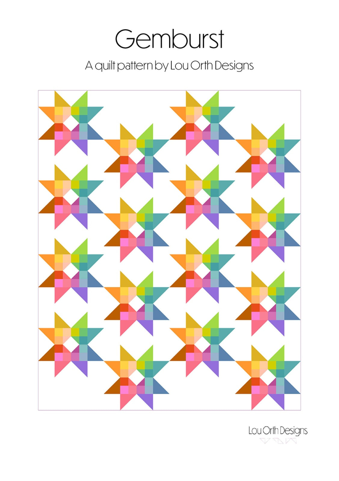 Gemburst Quilt Pattern