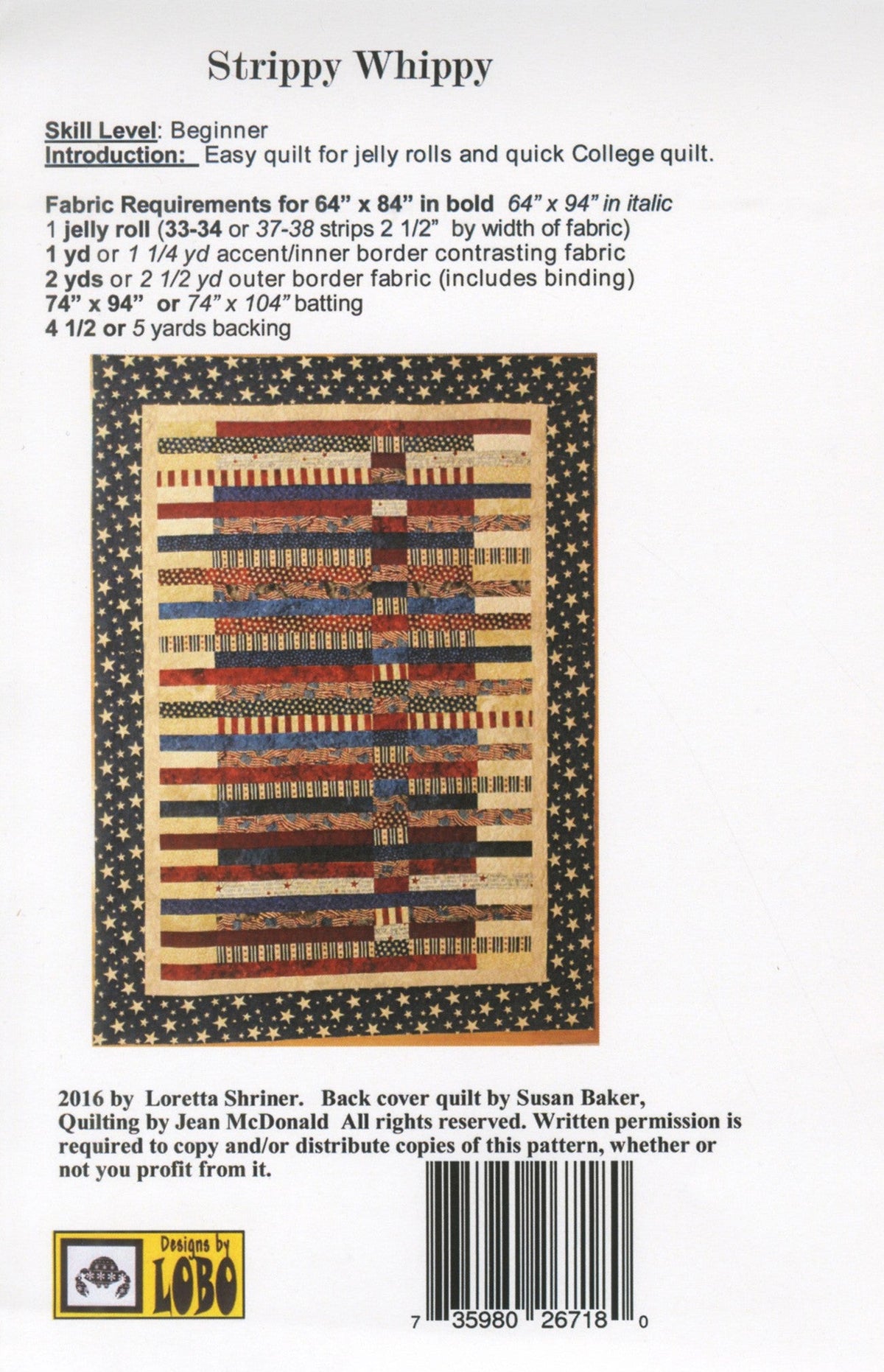 Strippy Whippy Quilt Pattern