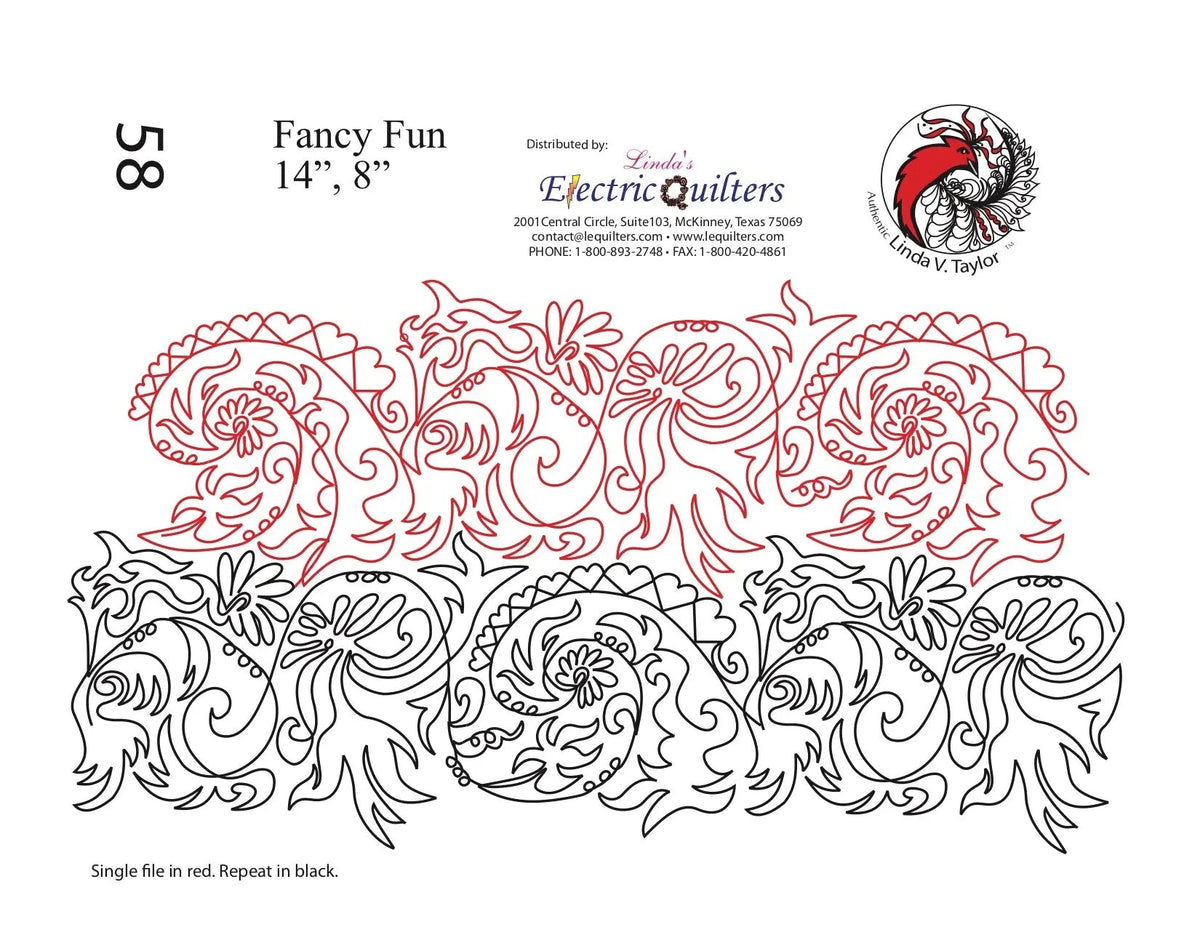 058 Fancy Fun Pantograph by Linda V. Taylor