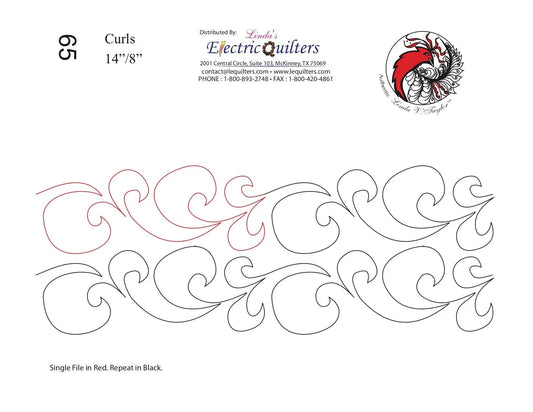065 Curls Pantograph by Linda V. Taylor