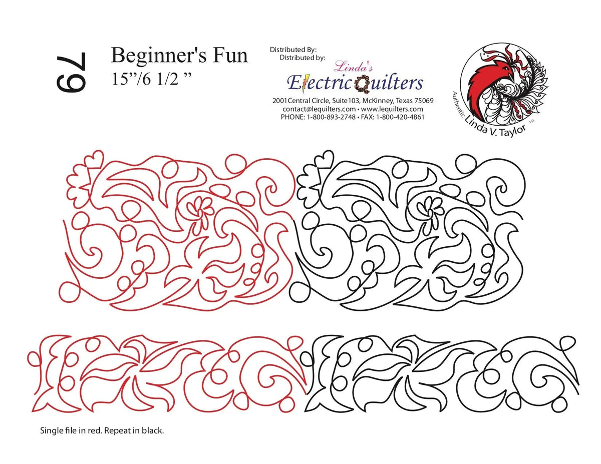 079 Beginners Fun Pantograph by Linda V. Taylor