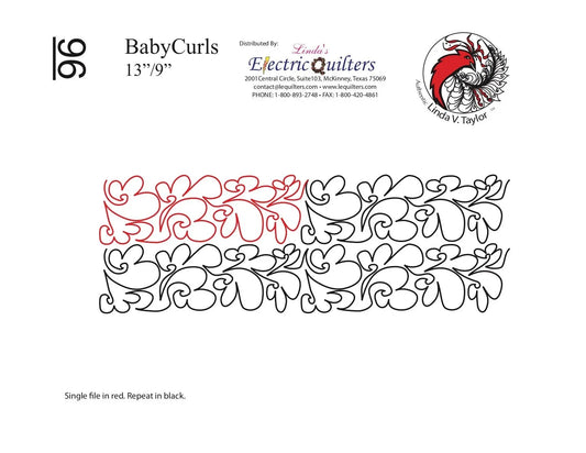 096 Baby Curls Pantograph by Linda V. Taylor