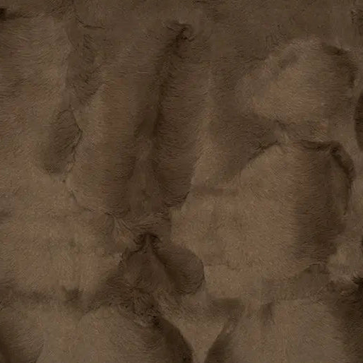 Luxe Cuddle Hide Truffle Fabric per yard