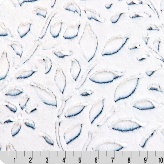 Luxe Cuddle Frosted Poppy Dark Sea 58"/60" Fabric per yard