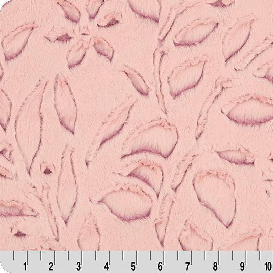 Luxe Cuddle Frosted Poppy Rosewater 58"/60" Fabric per yard