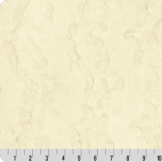 Luxe Cuddle Glacier Ivory 58"/60" Fabric per yard