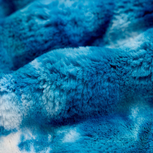 Luxe Cuddle Sorbet Powderpuff Dark Sea 58"/60" Fabric per yard