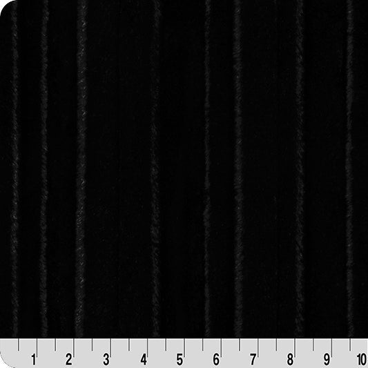 Luxe Cuddle Vienna Black" 58"/60" Fabric per yard