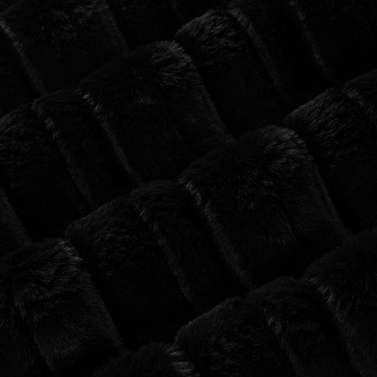 Luxe Cuddle Vienna Black" 58"/60" Fabric per yard