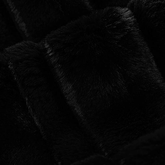 Luxe Cuddle Vienna Black" 58"/60" Fabric per yard