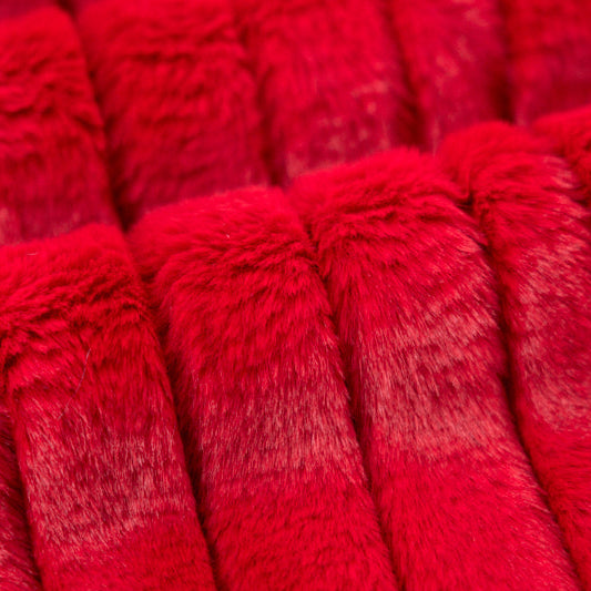 Luxe Cuddle Vienna Cardinal" 58"/60" Fabric per yard