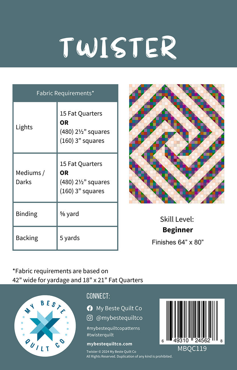 Twister Quilt Pattern