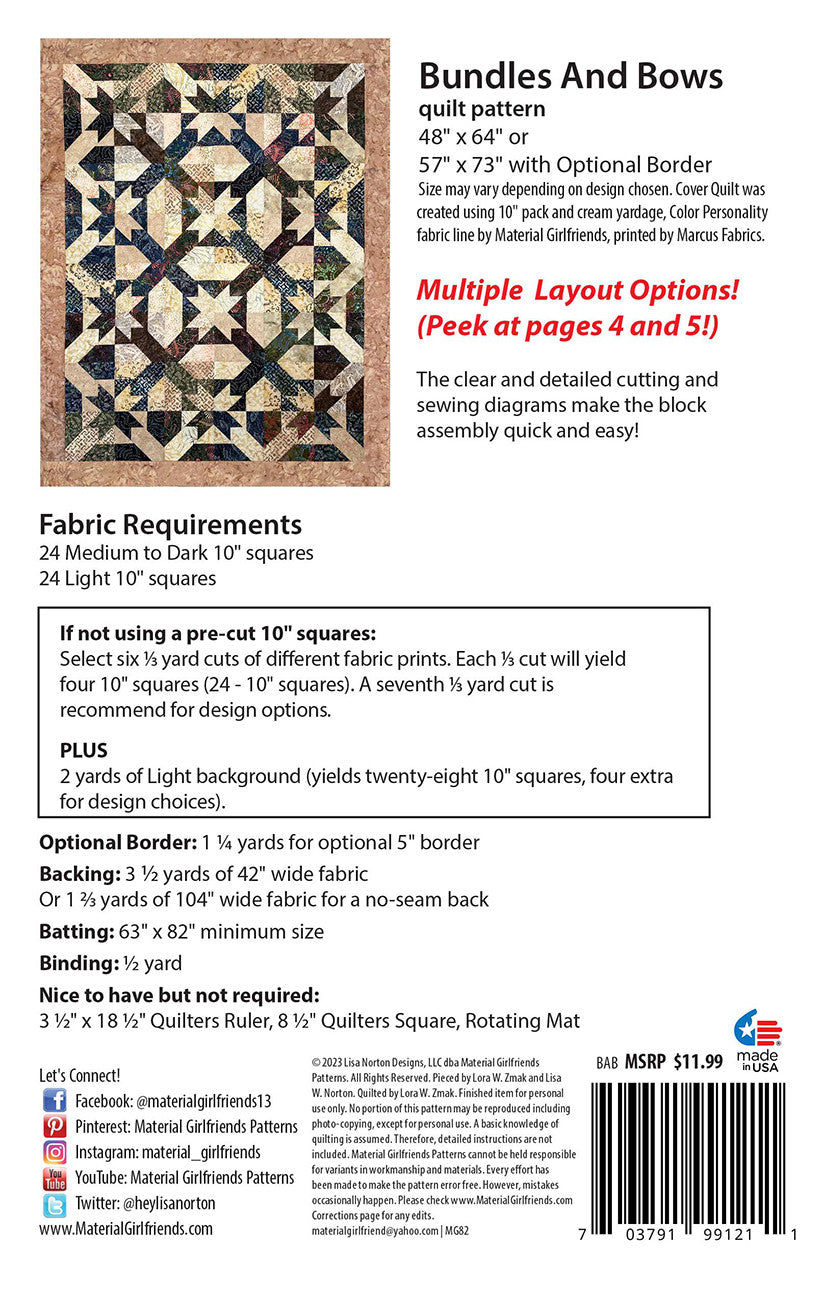 Bundles and Bows Quilt Pattern