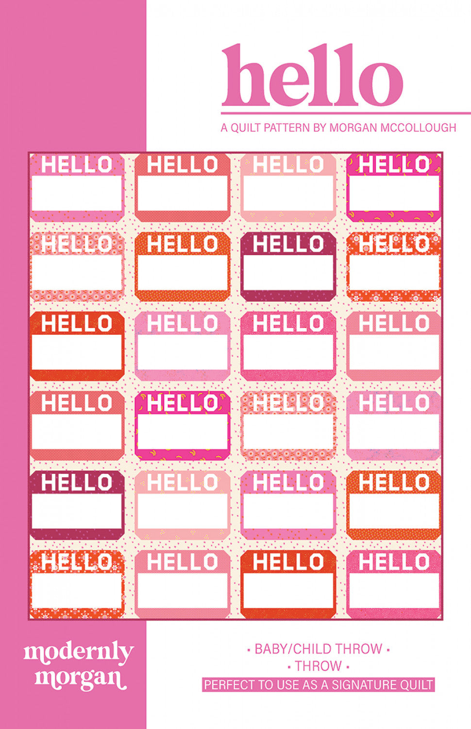 Hello Quilt Patter