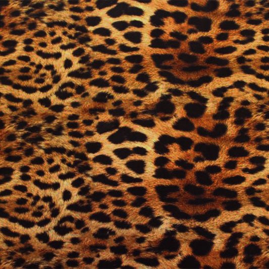 Leopard Spotted Safari Printed Spandex Fabric | Blue Moon Fabrics