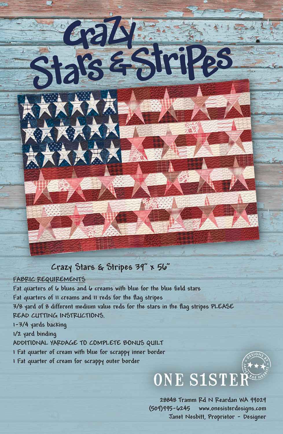 Crazy Stars & Stripes Pattern