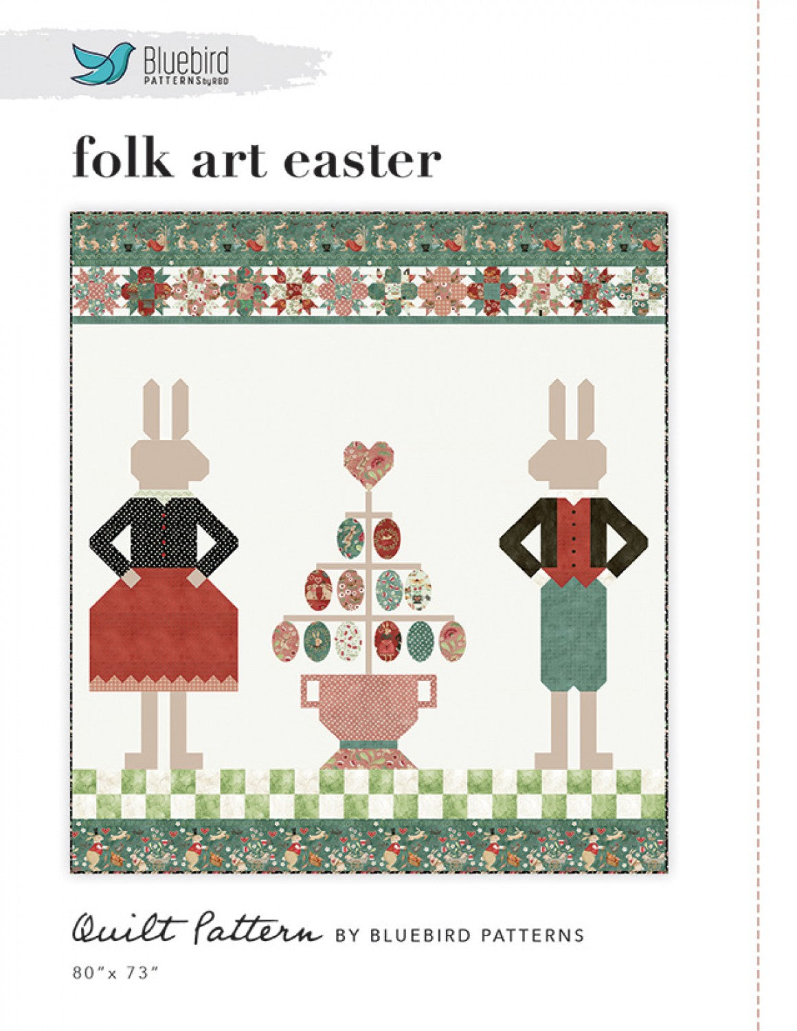 Bluebird Patterns Folk Art Easter Quilt Pattern
