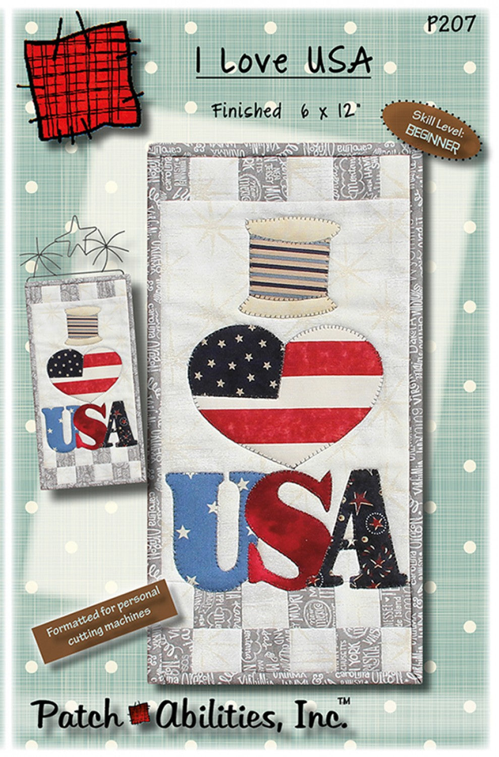 I Love USA Quilt Pattern