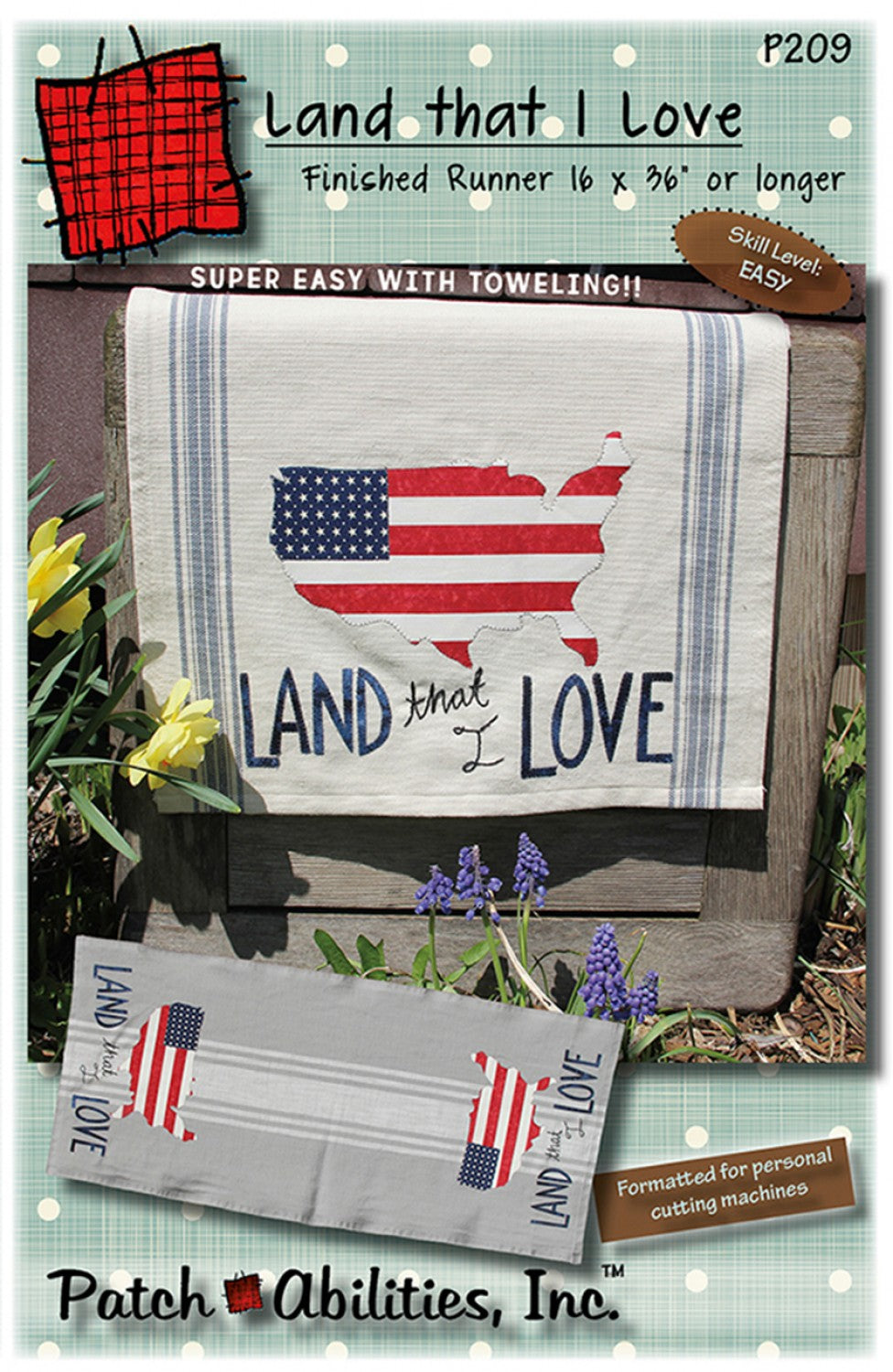 Land That I Love Runner Pattern