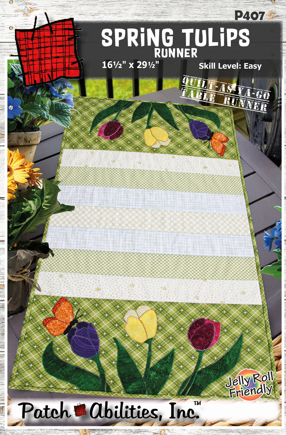 Spring Tulips Runner  Downloadable Pattern