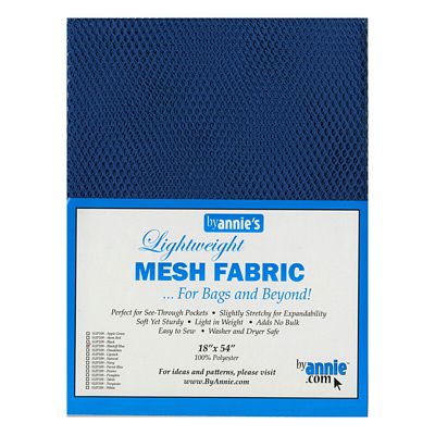 Lightweight Mesh Fabric, Blastoff Blue, 18" x 54"