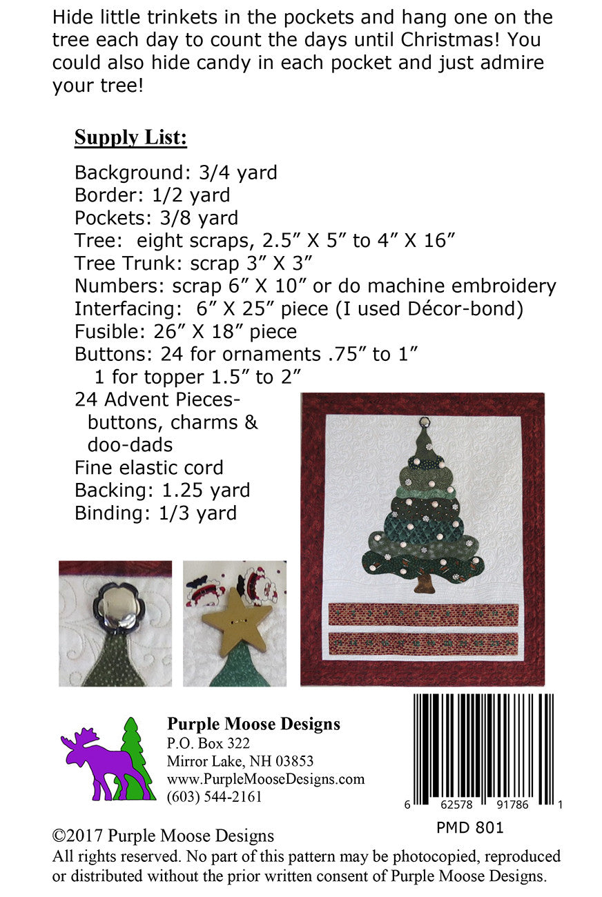 Countdown To Christmas Quilt Pattern