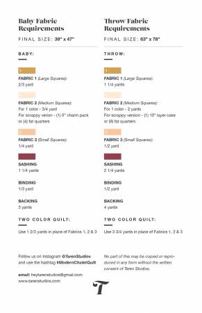 Modern Chalet Quilt Pattern