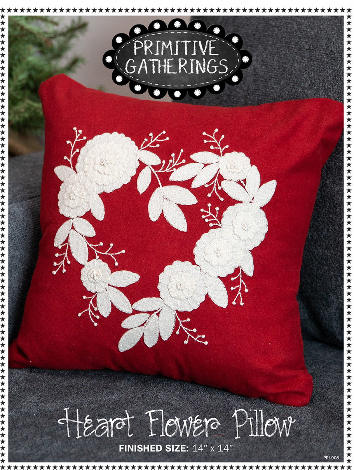 Heart Flower Pillow Pattern