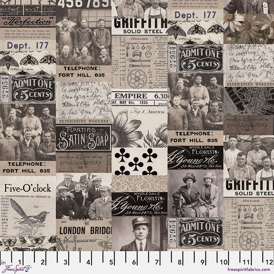 FS Charcoal Collage - Charcoal || Palette Charcoal-Tim Holtz