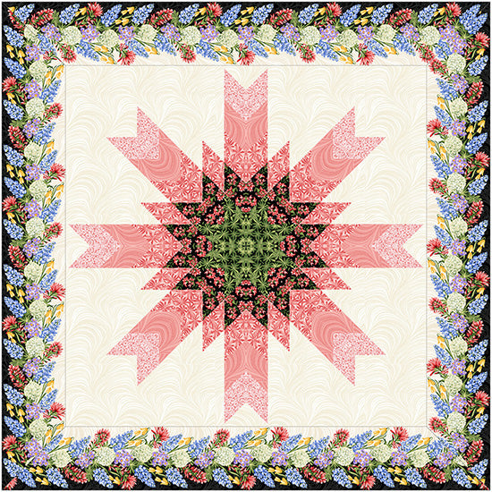 Indian Paintbrush Star Quilt Pattern