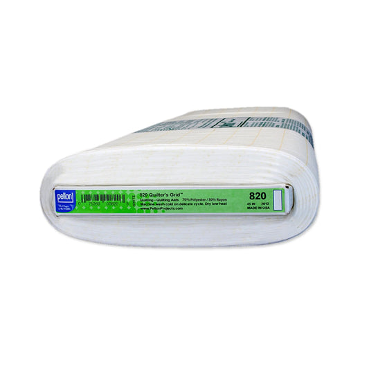 Pellon® 820 Fusible Quilter's Grid™ 45" x 10 yards Bolt. Color: White.