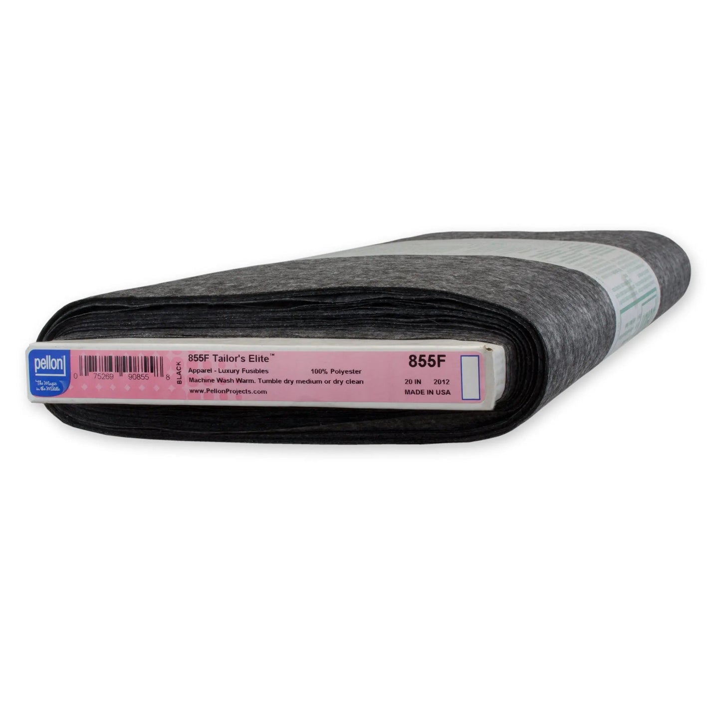 Pellon® 855F Tailor's Elite™ Interfacing 20" x 10 yards Bolt. Color: Black.