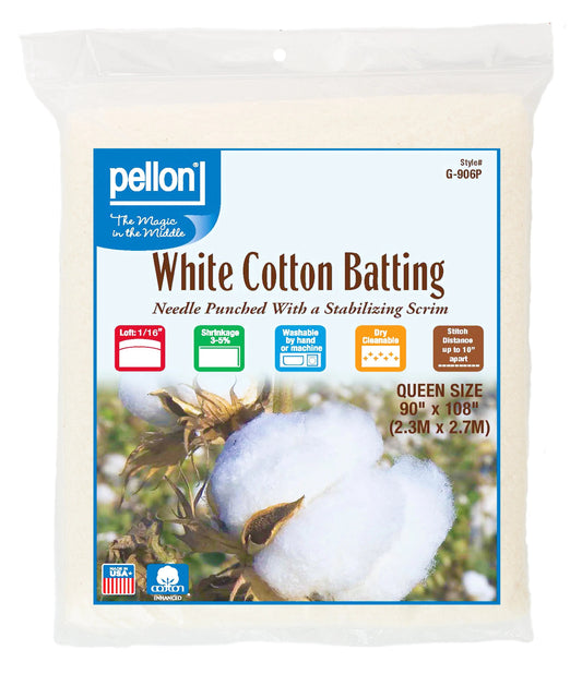 Pellon® Natural Cotton Batting With Scrim  90" x 6 yards Bolt.