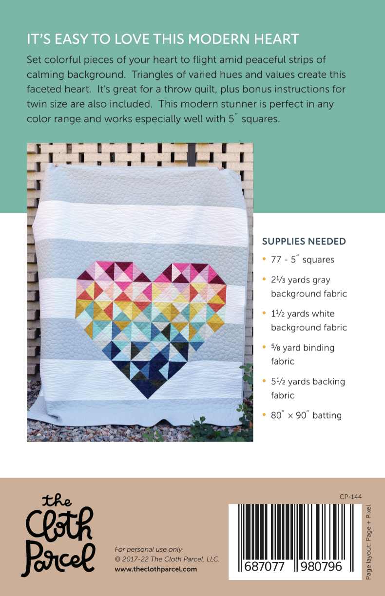Piece & Love Downloadable Pattern