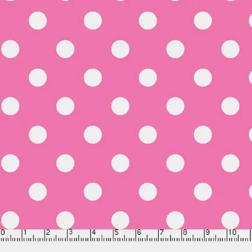 Pink Big Dots 45" wide Fabric (3/8 yard pack)