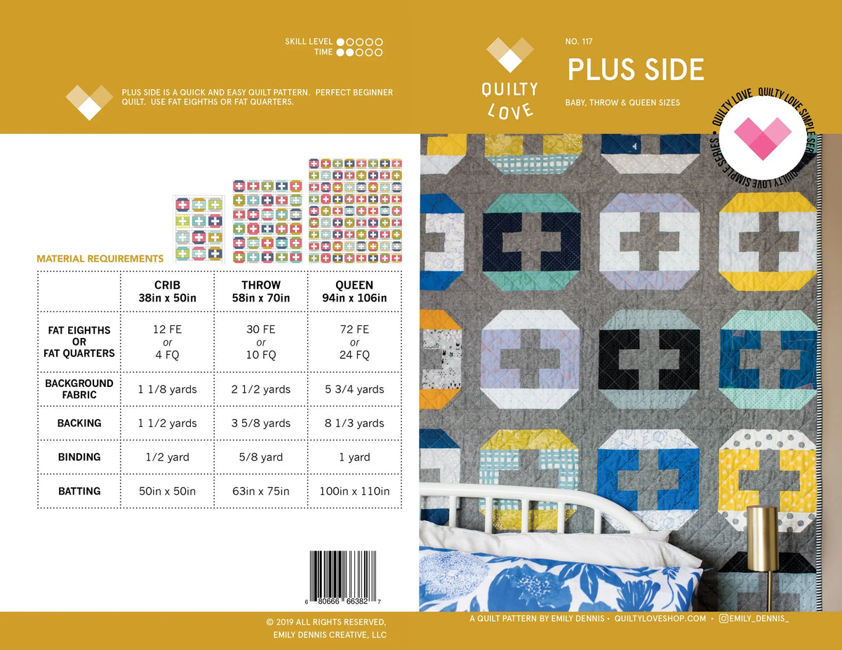 Plus Side Quilt Pattern