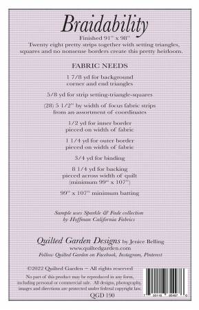 Braidability Quilt Pattern
