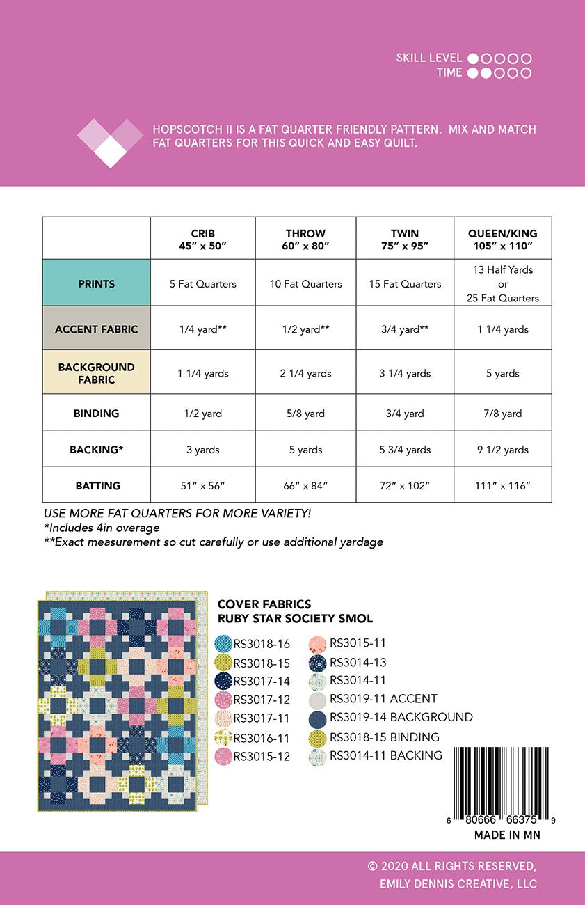 Hopscotch II Quilt Pattern