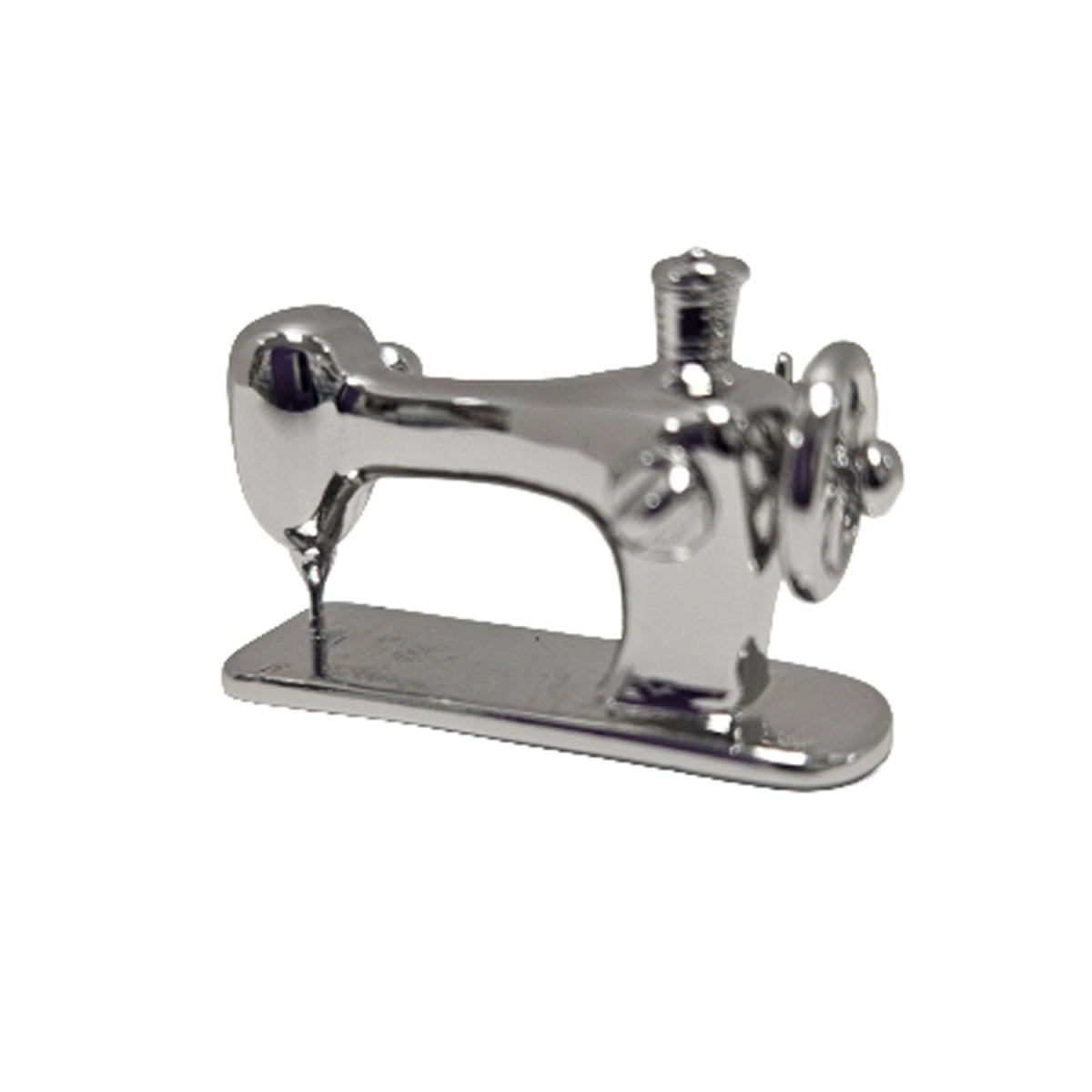 Sewing Machine Brooch Pin Silver