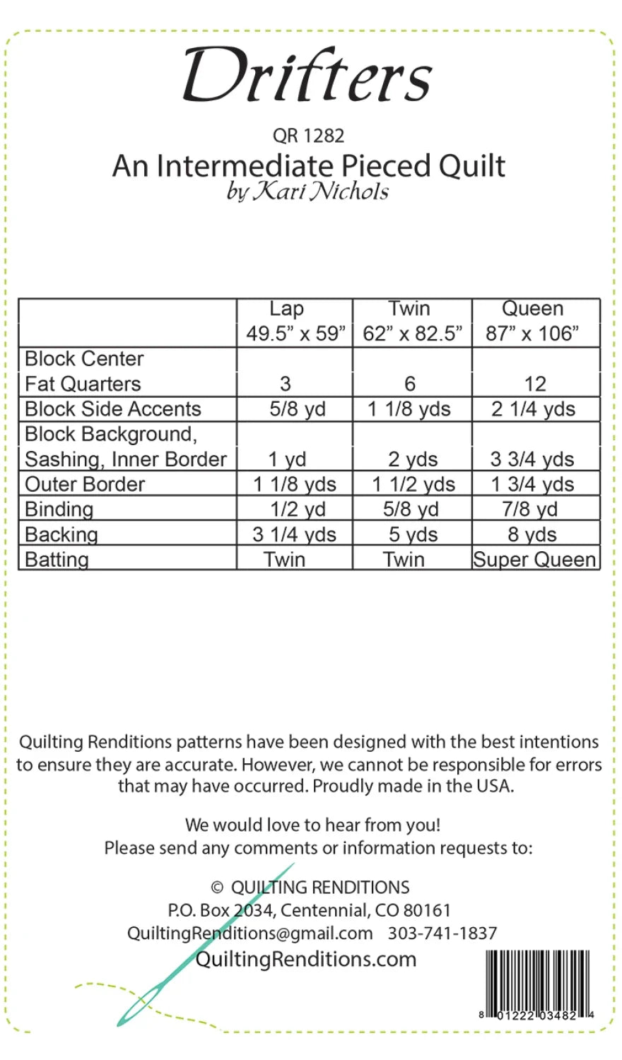 Drifters Quilt Pattern