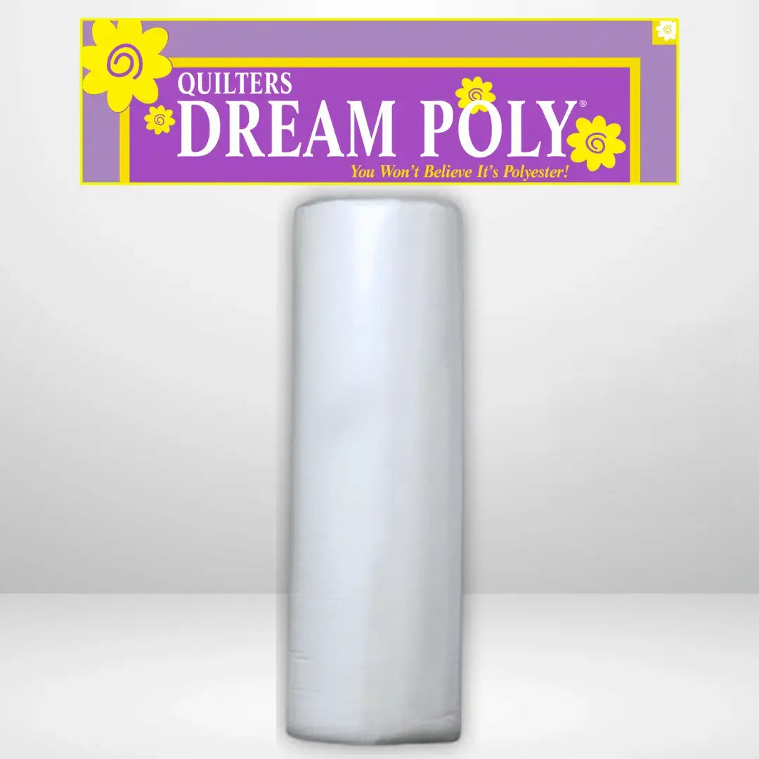 Quilters Dream Deluxe White Poly Batting Queen Roll - 93" x 30 yards