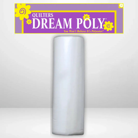 Quilters Dream Deluxe White Poly Batting Queen Roll - 93" x 30 yards