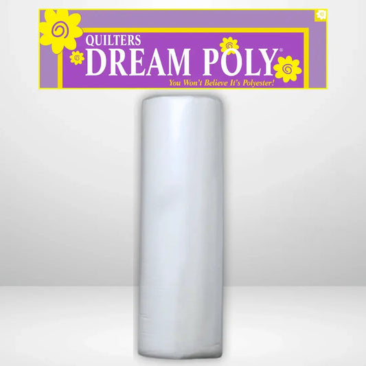 Quilters Dream Deluxe White Poly Batting Throw Roll - 60" x 30 yards