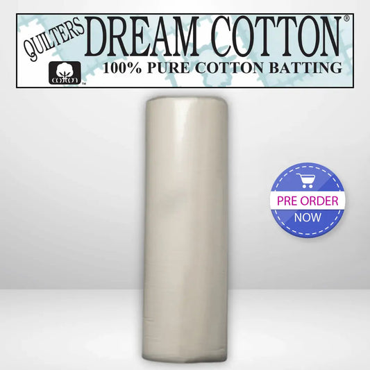 Quilters Dream Request Natural Cotton Batting Queen Roll - 93" x 30 yards - AVAILABLE FOR PRE-ORDER - ROUGHLY 8 WEEKS